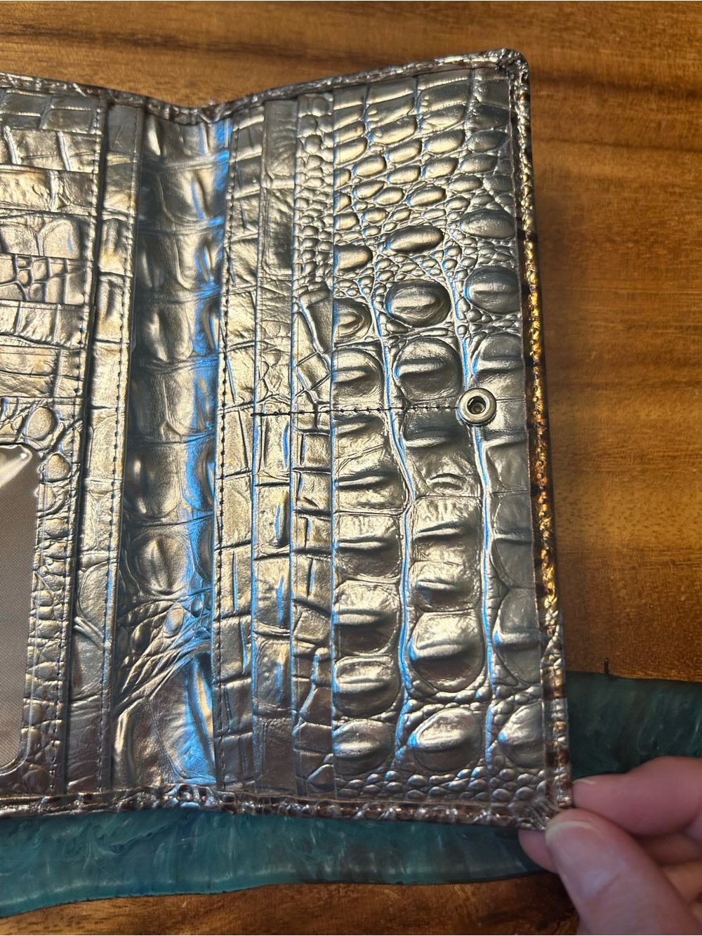 BRAHMIN MACCHIATO OMBRE MELBOURNE ADY WALLET. GENUINE LEATHER. EUC. Beautiful! - Picture 6 of 12
